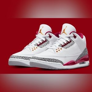 Jordan 3 Cardinal (GS) size 7. EUC